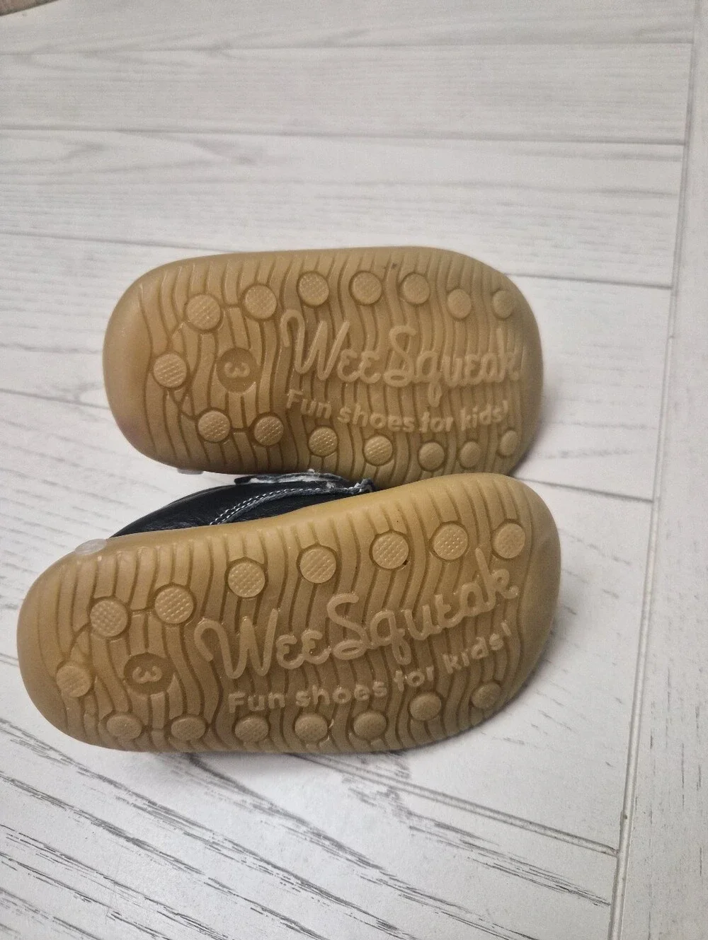 Wee Squeak Baby Boy Shoes Size 3 Navy Color
